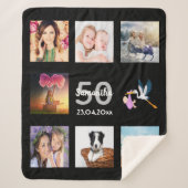 Couverture Sherpa 50e anniversaire photo collage noir (Devant)