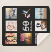Couverture Sherpa 50e anniversaire photo collage noir (Devant (Horizontal))