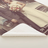 Couverture Sherpa 50th Wedding Anniversary Sherpa Blanket Photo (3/4)