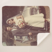 Couverture Sherpa 50th Wedding Anniversary Sherpa Blanket Photo (Devant (Horizontal))