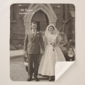 Couverture Sherpa 50th Wedding Anniversary Sherpa Blanket Photo (Devant)