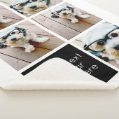 Couverture Sherpa 5 Collage photo et bloc de couleur texte - noir bl (3/4)