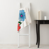 Couverture Sherpa 5 Fleurs de couleur (En situation)