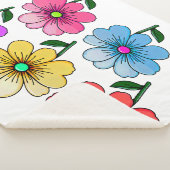 Couverture Sherpa 5 Fleurs de couleur (3/4)