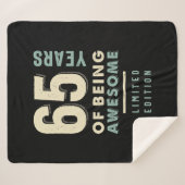Couverture Sherpa 65 ans d'être génial - 65e anniversaire (Devant (Horizontal))