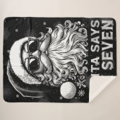 Couverture Sherpa 67 Meme Funny Santa Says Six Seven Christmas (Devant (Horizontal))