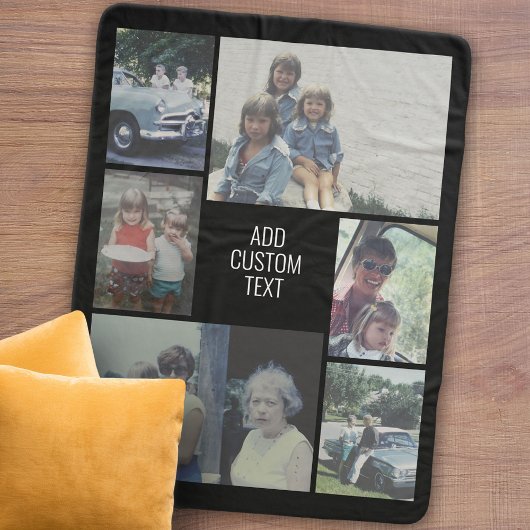 Couverture Sherpa 6 photo collage - arrière - plan noir - texte blan