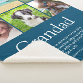 Couverture Sherpa 6 Photo Meilleur Grand-Père, Grand-Père, Papa Défi (3/4)