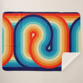 Couverture Sherpa 70s Double Wave (Devant (Horizontal))