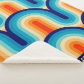 Couverture Sherpa 70s Rainbow Curves (3/4)