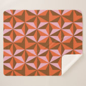 Couverture Sherpa 70s retro vintage pattern background (Devant (Horizontal))