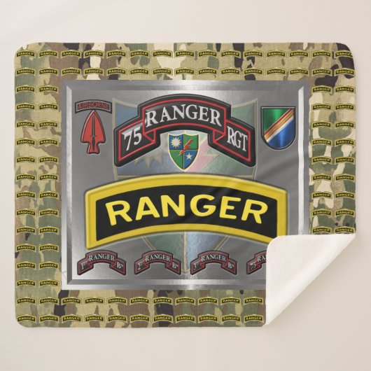 Couverture Sherpa 75e régiment de Rangers (Devant (Horizontal))