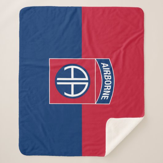 Couverture Sherpa 82e division aérienne Flag Military Vétéran (Devant)