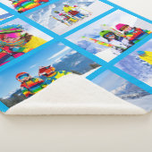 Couverture Sherpa 8 Paysage Photo Collage Azure (3/4)