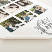 Couverture Sherpa 8 x PHOTO COLLAGE Newlywed Personalized WEDDING (3/4)