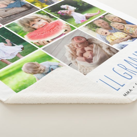 Couverture Sherpa 9 Collage photo avec vos petits-enfants | BLANCHE (3/4)