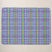 Couverture Sherpa à Carreaux Colorée (Devant (Horizontal))