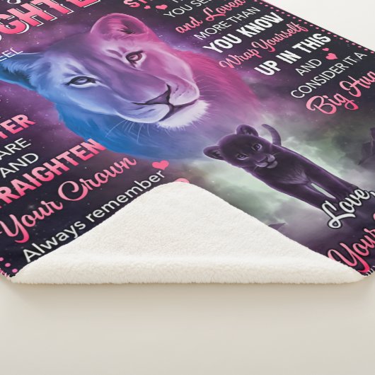 Couverture Sherpa À chaque fois que vous vous sentez écrasé Lion Mam (3/4)