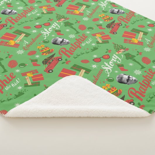 Couverture Sherpa A Christmas Story Green Icon Pattern (3/4)