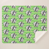 Couverture Sherpa A Cute Baby Panda Sleeping Peacefully (Devant (Horizontal))