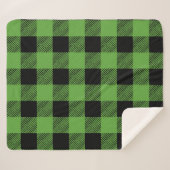 Couverture Sherpa à damiers motif (Devant (Horizontal))