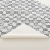 Couverture Sherpa à damiers motif 01 w Offwhite BG (3/4)