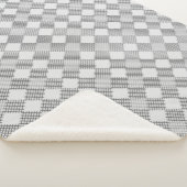 Couverture Sherpa à damiers motif 01 w Offwhite BG (3/4)