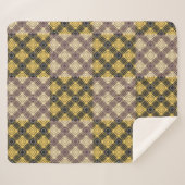 Couverture Sherpa à damiers Motif.02 (Devant (Horizontal))