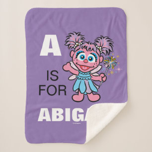Couverture Sherpa A est pour Abby Cadabby Ajouter Votre Nom