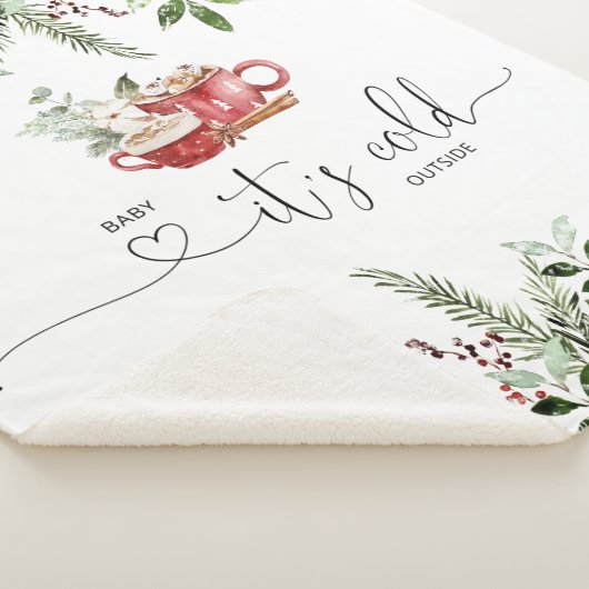 Couverture Sherpa À feuillage persistant bébé confortable son froid  (3/4)