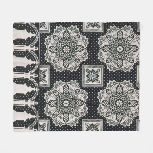 Couverture Sherpa à imprimé de châle (Devant (Horizontal))