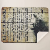 Couverture Sherpa À ma conception de mari | Lettre d'amour à lui | (Devant (Horizontal))