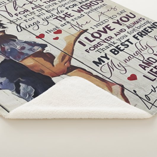 Couverture Sherpa À ma femme présente | Citations d'amour présentes  (3/4)