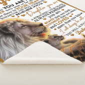 Couverture Sherpa À Ma Fille, Don D'Anniversaire Fille Fille Fille F (3/4)