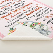 Couverture Sherpa À ma petite-fille Elephant Idée cadeau d'anniversa (3/4)