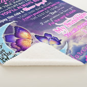 Couverture Sherpa À ma petite-fille Papillons Idée cadeau d'annivers (3/4)