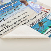 Couverture Sherpa À Ma Petite-Fille Plage Et Mer Mon Soleil (3/4)