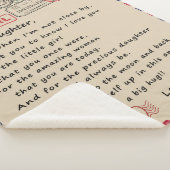 Couverture Sherpa À Mon Cadeau Fille, Lettre D'Amour Fille Et Maman (3/4)