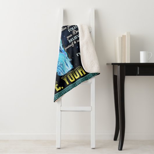 Couverture Sherpa À Mon Don Lion Fille, Don De Lion Papa (En situation)