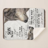 Couverture Sherpa À Mon Fils Don, Maman Et Fils, Lettre D'Amour À So (Devant (Horizontal))