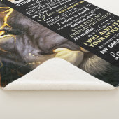 Couverture Sherpa À mon père | Lettre adorable | Bel cadeau (3/4)