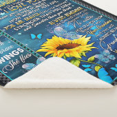 Couverture Sherpa À Mon Petit-Fille Cadeau De Fleur De Soleil, Cadea (3/4)