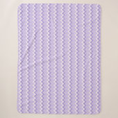 Couverture Sherpa à motif chevron violet clair (Devant)