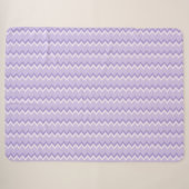 Couverture Sherpa à motif chevron violet clair (Devant (Horizontal))