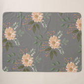 Couverture Sherpa à motif floral (Devant (Horizontal))