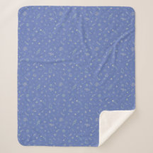 Couverture Sherpa à motif spatial fantaisiste