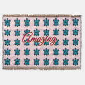 Couverture Sherpa à motif tortue personnalisé (Devant)