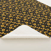 Couverture Sherpa à motif Tournesol (3/4)