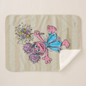 Couverture Sherpa Abby Cadabby Art rétro (Devant (Horizontal))