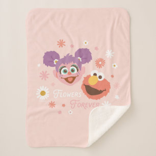 Couverture Sherpa Abby Cadabby & Elmo   Fleurs pour toujours